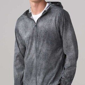 Lululemon Men's Jacket Carbon Mist Gray Large Fall Water Resistant Running